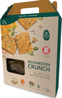 קרקר זרעים עם פטריות קורדיספס ומאייטקה | ברא צמחים